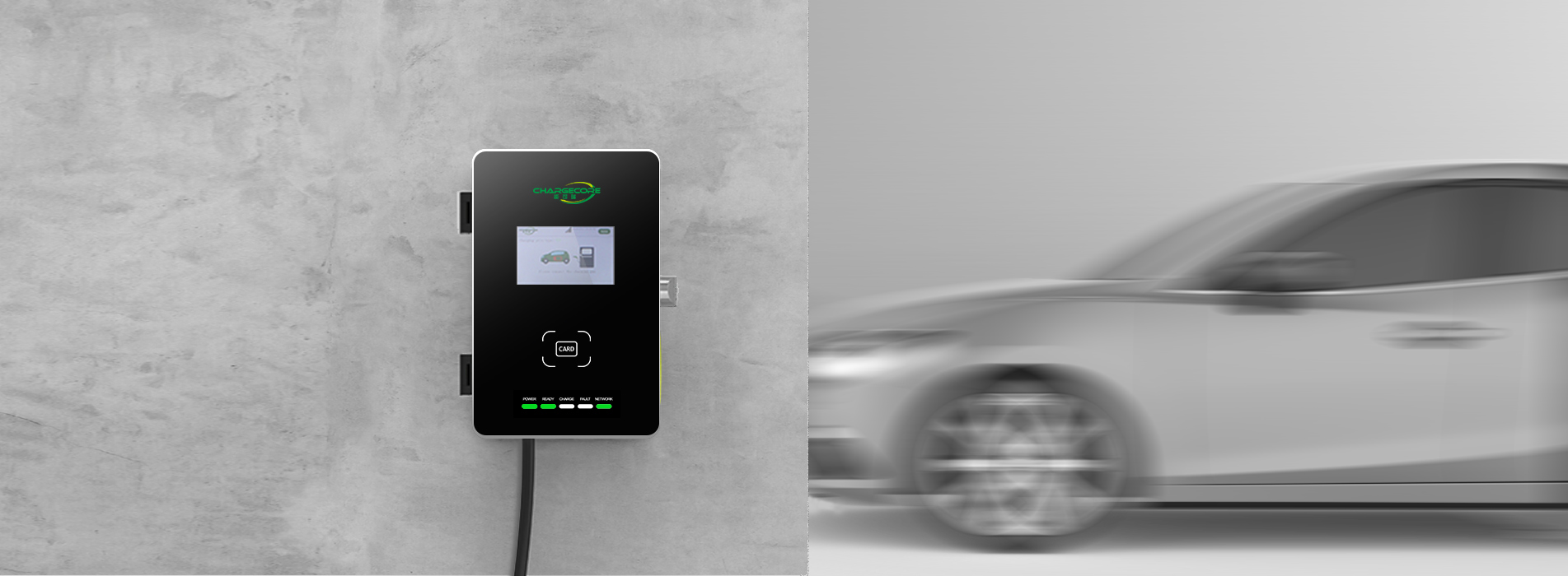 Cargador de pared para automóvil eléctrico de salida única NKR-AC003